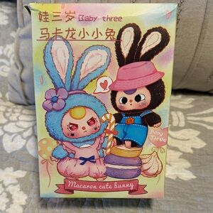 Baby Three Macaron Cute Bunny blind box. New.